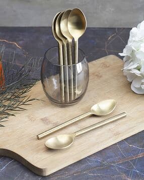 vareesha Set of 6 Imperial Matt Finish Tea Spoons-picture-43