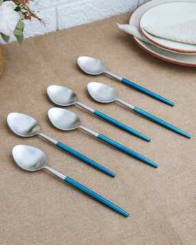 Set of 6 Table Spoons with Matt Finish Handle-image-7