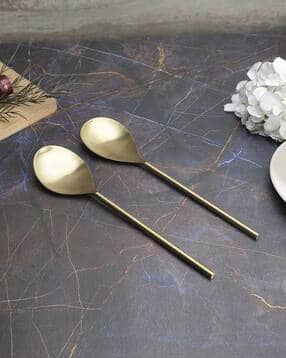 vareesha Set of 2 Stainless Steel Serving Spoons-picture-49