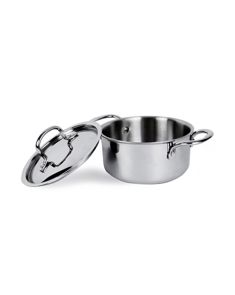 Usha Shriram Triply Stainless Steel Kadai with lid