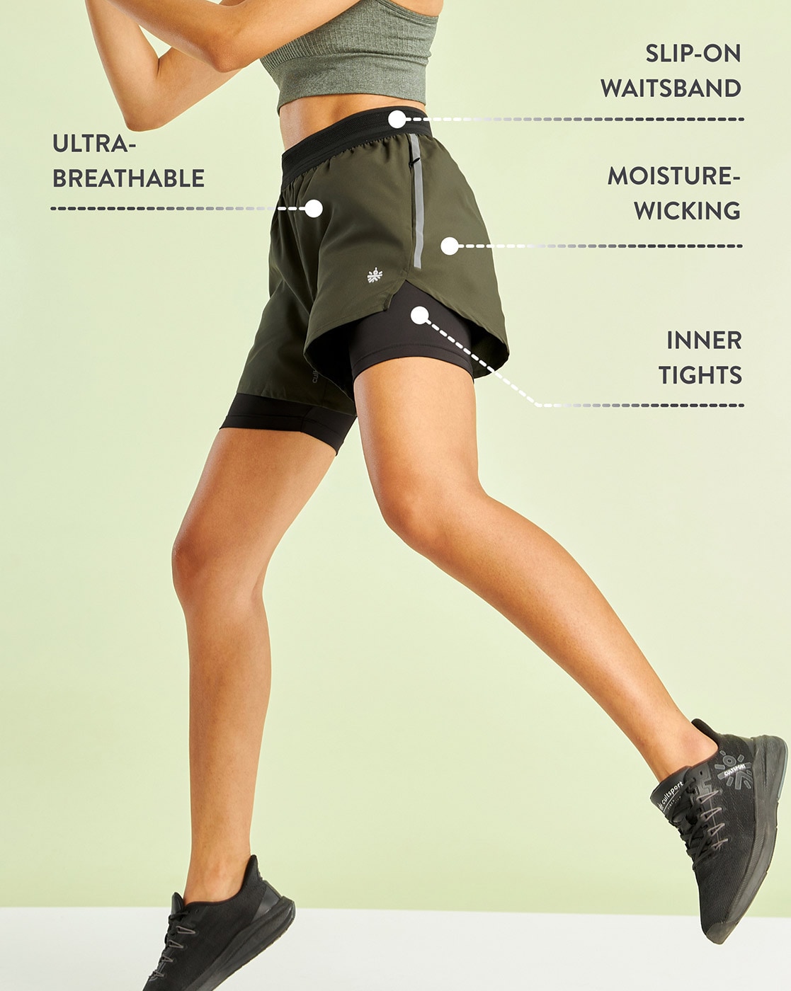 Buy Cultsport Workout Shorts with Inner Tights online