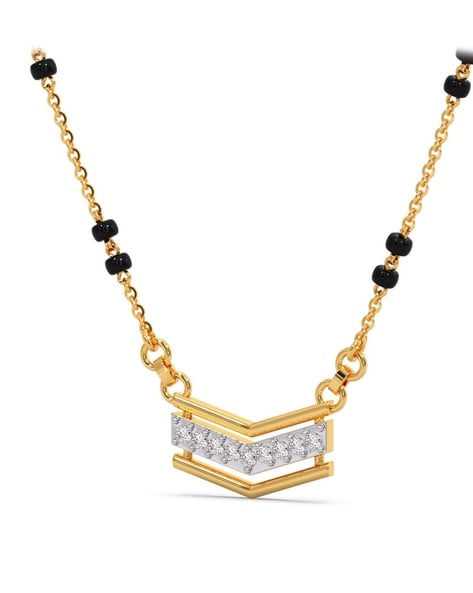 Latest Black Beads Mangalsutra Designs With Price - Candere by Kalyan  Jewellers.