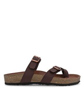 Round-Toe Slip-On Strappy Sandals-image-27