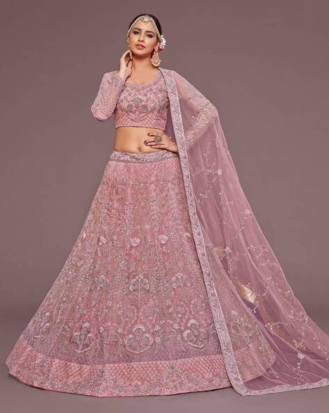 Buy Pink Lehenga Choli Sets for Women by ZEEL CLOTHING Online