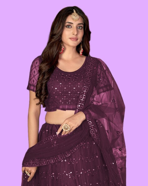 Simple Lehenga Blouse Designs Pink Colour | Casual Party Wear Lehenga