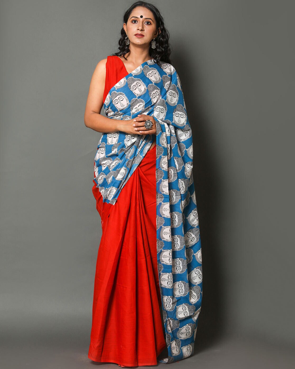 Presenting the Beautiful Handloom Cotton Half Sarees- SAATVIKA! . A elegant  dark salmon pink and brownish maroon handloom cotton halfsare... | Instagram