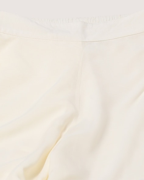 Pret a Porter Golden / White Ladies Shirt With Plain Silk Trouser at Rs  950/piece in Kanpur