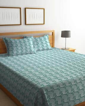 klotthe 300 TC Cartoon Print King Size Bedcover with Pillow Covers-picture-28