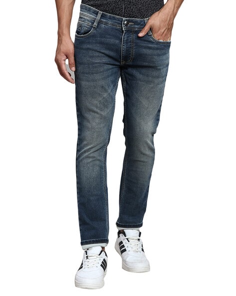 Parx Men Mid-Wash Slim Fit Jeans