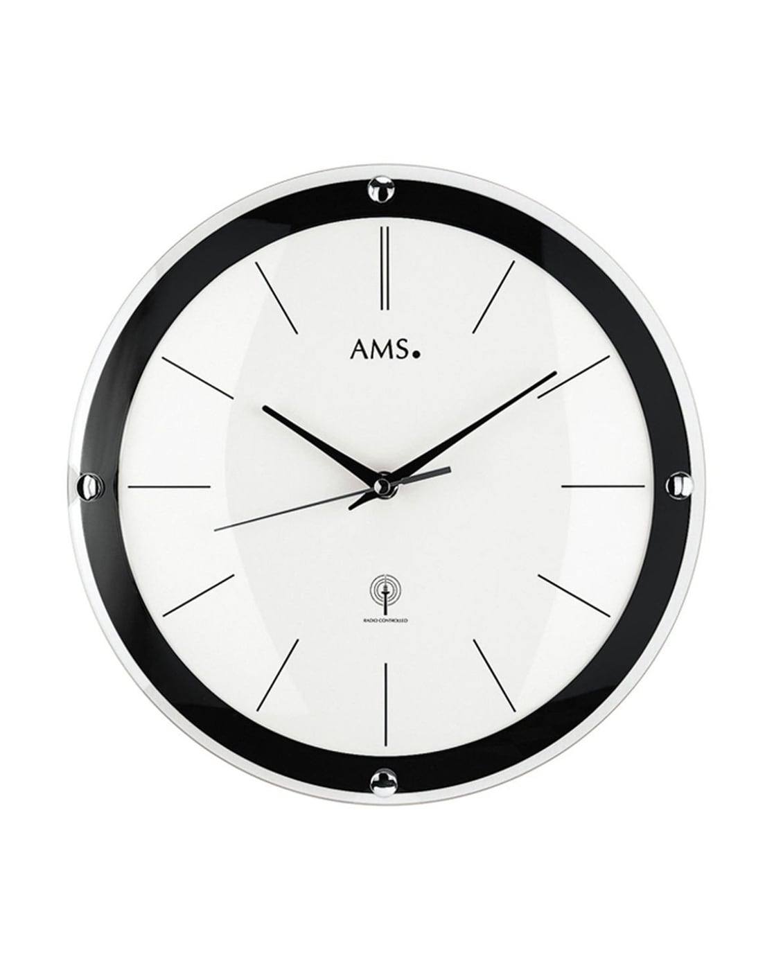 Buy AMS Round Shape Wall Clock Multicoloured Color Home