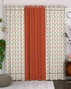 chhavi india Set of 3 Floral Print Door Curtains-picture-38