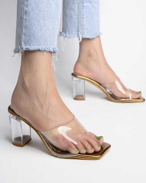 Copper hot sale sandals heels