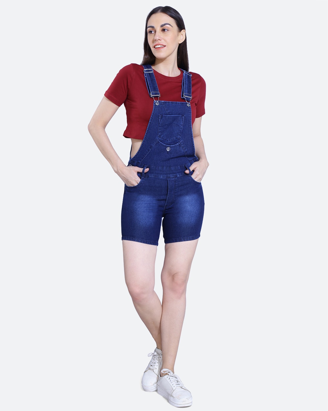 Buy Blue Jumpsuits &Playsuits for Women by PEPTRENDS Online | Ajio.com