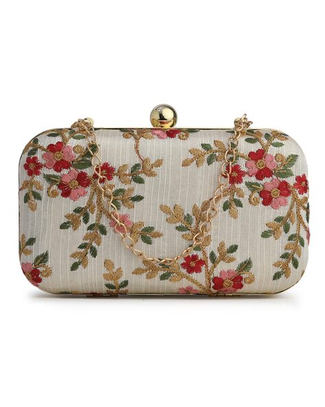 Buy Off White Clutches & Wristlets for Women by GAURAPAKHI Online
