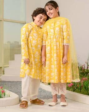 pspeaches Floral Print 3-Piece Kurta Suit Set-picture-30