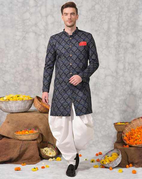 Buy Grey 2 Piece Ethnic Suit for Men by hangup Online Ajio