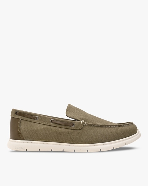 Mens canvas slip on boat sales shoes