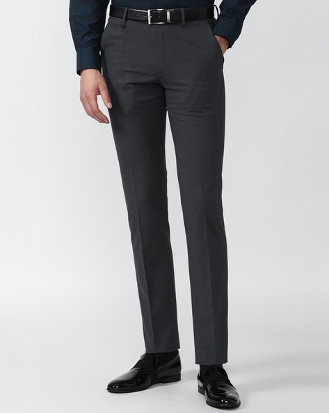 Italiancrown Charcoal Grey Formal Pants  UpTo 10 Off  Italian Crown