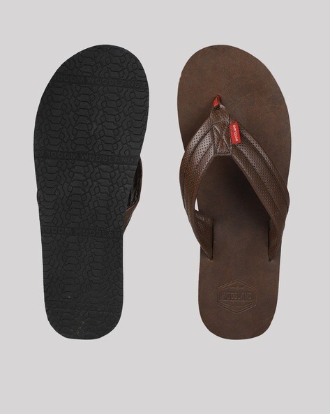 Buy Brown Flip Flop Slippers for Men by WOODLAND Online Ajio