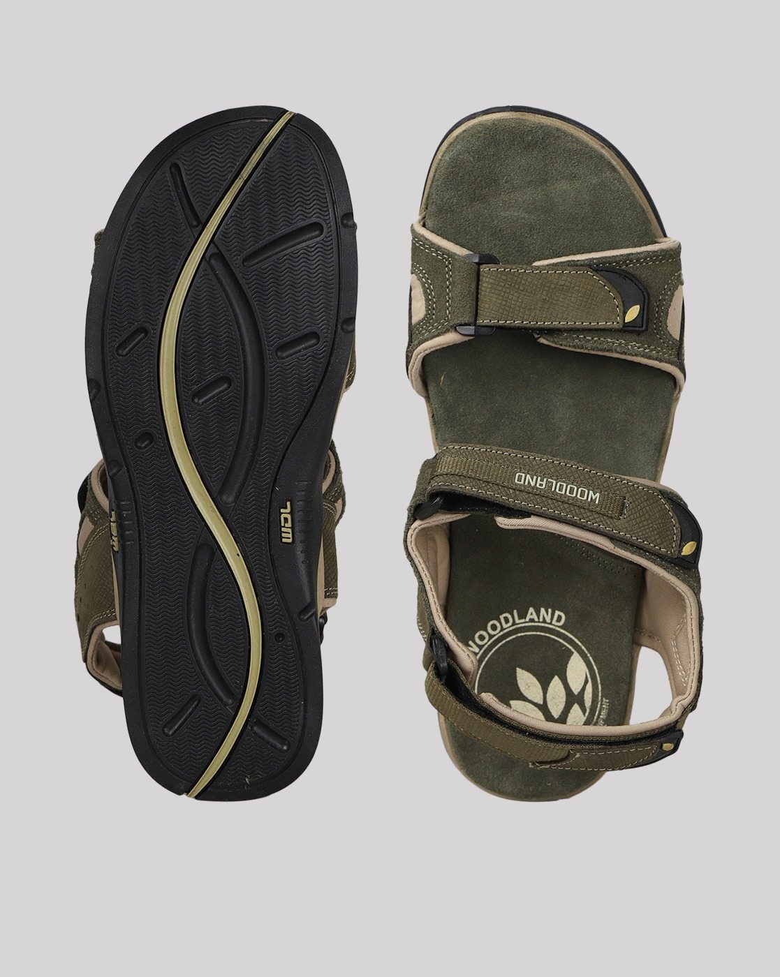 Woodland Men's Olive Green Leather Sandal-9 UK (43 EU) (OGD 3613119NW) :  Amazon.in: Fashion