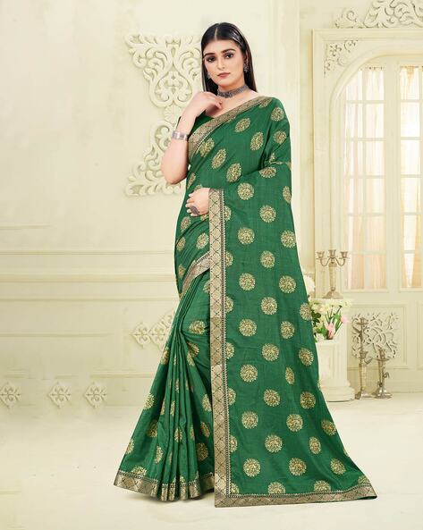 Buy Wine Sarees for Women by Auzeo Online | Ajio.com