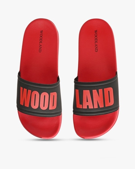 Buy Red Black Flip Flop Slippers for Men by WOODLAND Online