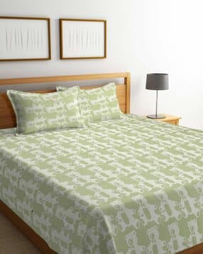 All-Over Print King Size Bedcover with Pillow Covers