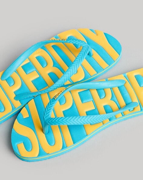 Buy Blue Flip Flop Slippers for Women by SUPERDRY Online Ajio