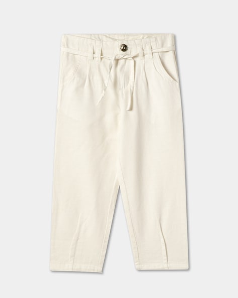 Reiss Kids Cleo Linen Trousers Ice Blue at John Lewis  Partners