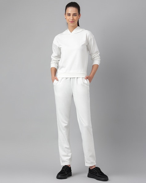 All white tracksuit womens sale