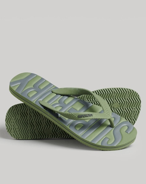 Buy Green Flip Flop Slippers for Men by SUPERDRY Online Ajio