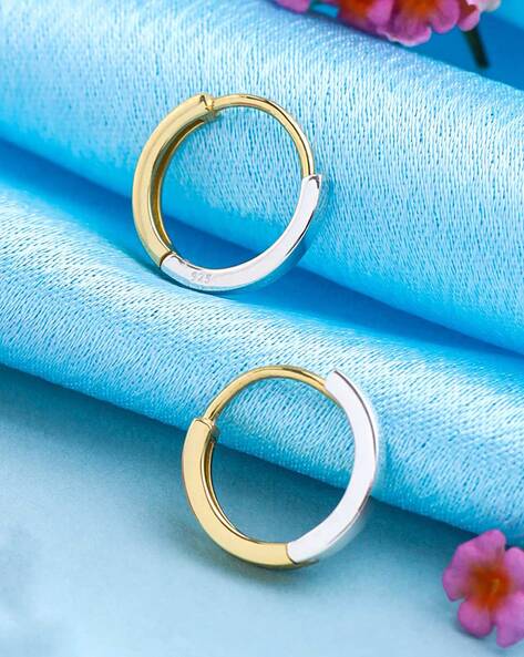 Wide Gold Huggie Hoop Earrings | Classy Women Collection