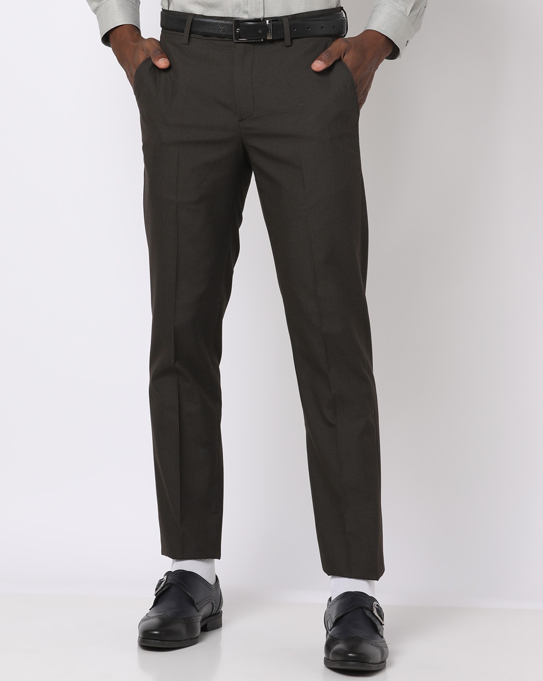 Buy Olive Green Trousers & Pants for Men by JOHN PLAYERS Online