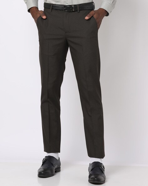 Buy Dark Grey Trousers & Pants for Men by MONTE BIANCO Online