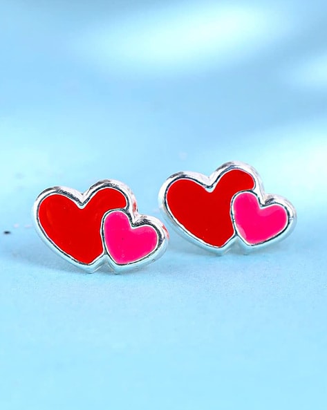 Pandora Red Heart Stud Earrings | REEDS Jewelers