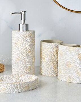 home centre Floral Pattern Round Soap Dish-picture-23