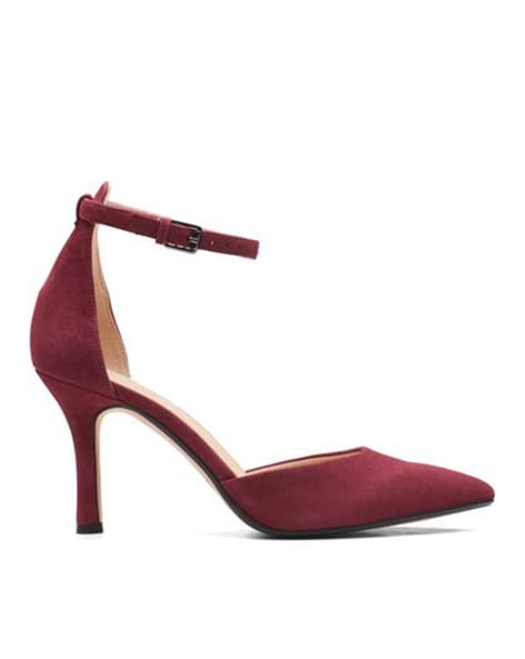 Clarks hot sale red heels