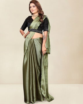 https://assets.ajio.com/medias/sys_master/root/20230620/5ZoT/6491294442f9e729d74f3aa0/shrithi-fashion-fab-green-solid-silk-saree-with-belt.jpg