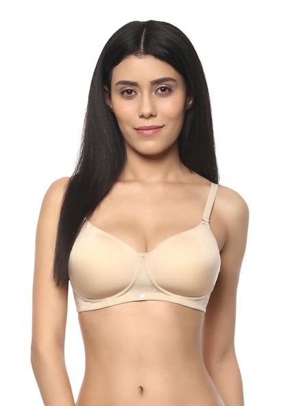 Buy Zivame Beige Non Wired Padded Push-Up Bra for Women Online