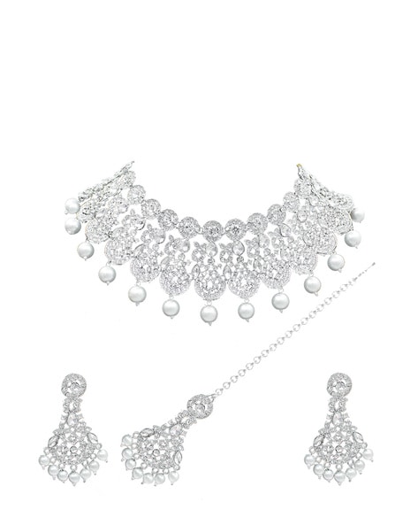 Pull out Stage Several Buy Silver FashionJewellerySets for Women by Allex Online | Ajio.com