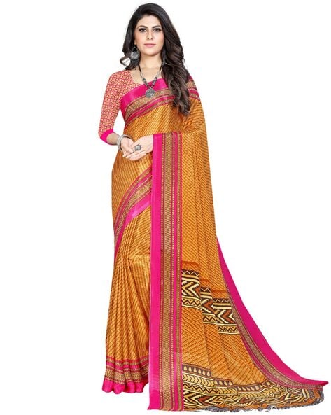Party Wear Printed Turkey Silk Saree, 6 m (With Blouse Piece) at best price  in Surat