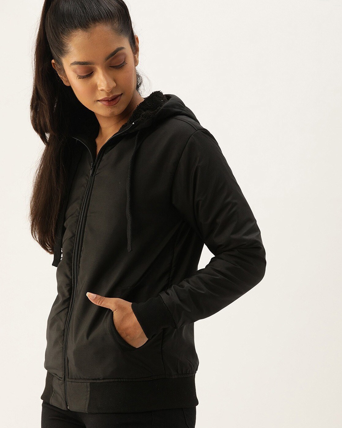 Black cover outlet up jacket