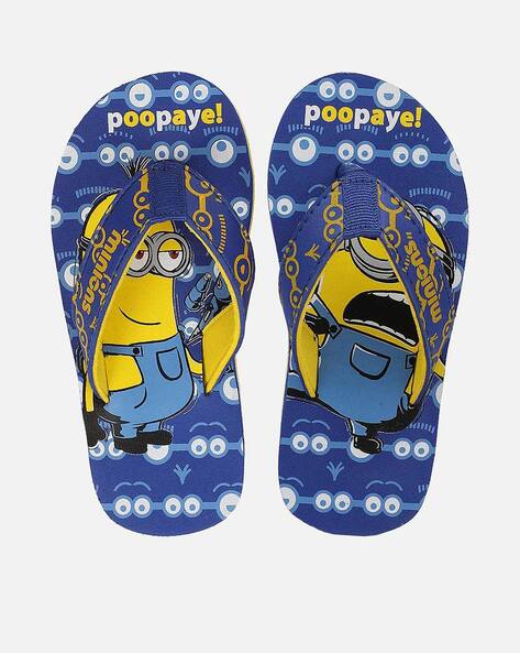 Kids best sale minion slippers