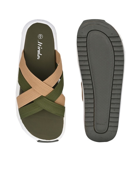 Buy Olive Green Sandals for Men by HIROLAS Online Ajio