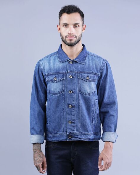 Buy Blue Jackets & Coats for Men by DNMX Online | Ajio.com