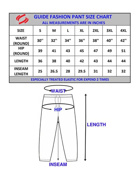 Size Chart  Ms Mercury Track Pant  Janji