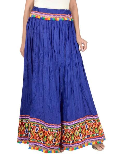 Kutchi Embroidered Flared Skirt