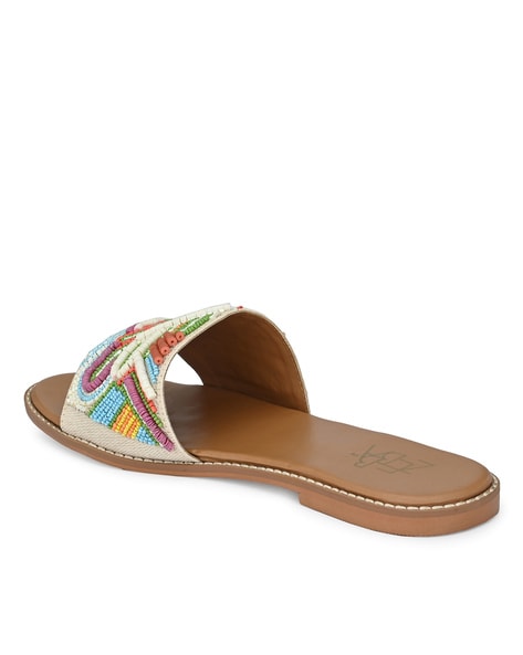 Embellished Slide Sandals | Greek Chic Handmades