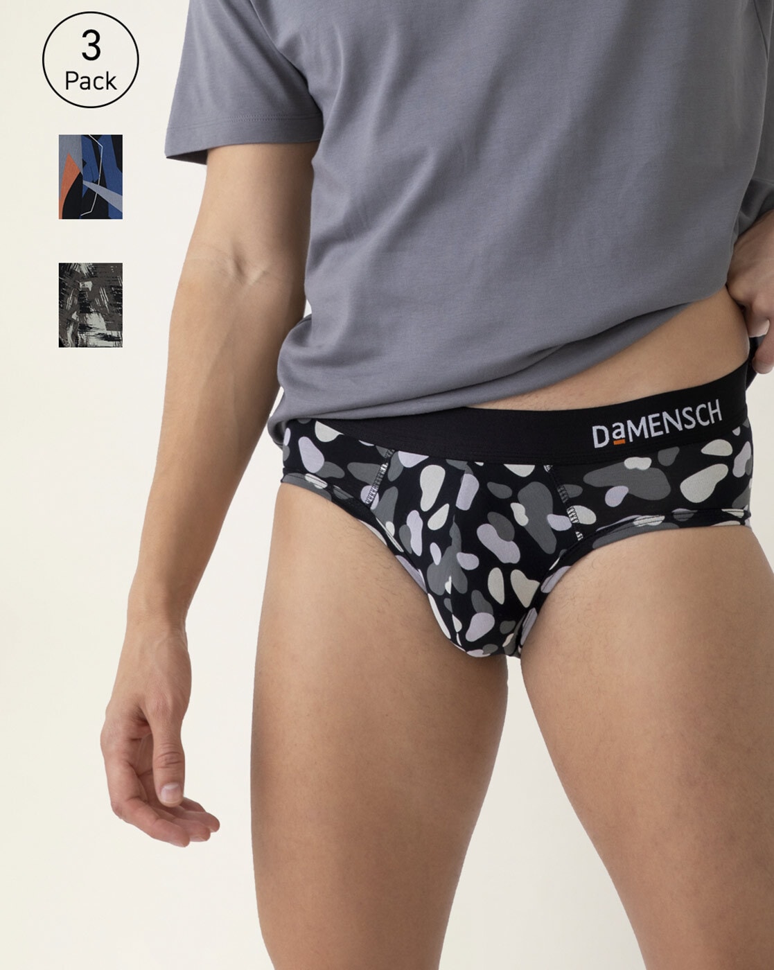 Buy Multicoloured Briefs for Men by DAMENSCH Online