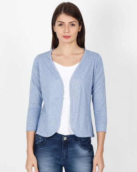 Blue clearance shrug cardigan